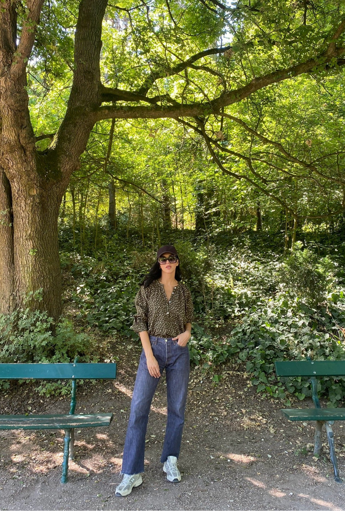 BLOUSE SOPHIE FLEURS KAKI