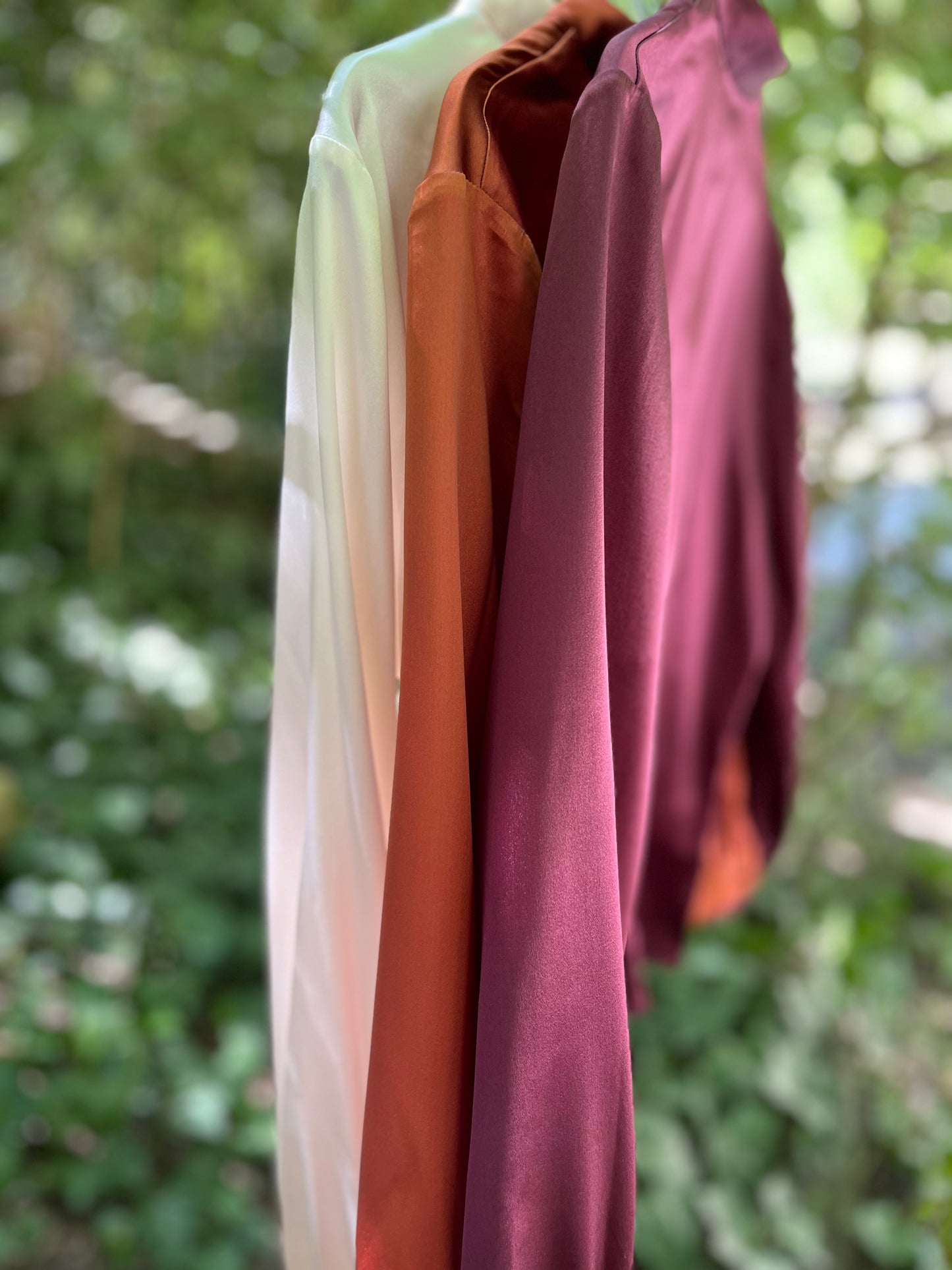 BLOUSE ALBA SOIE TERRACOTA