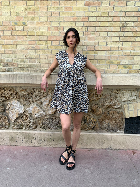 ROBE BETTYNA LEOPARD