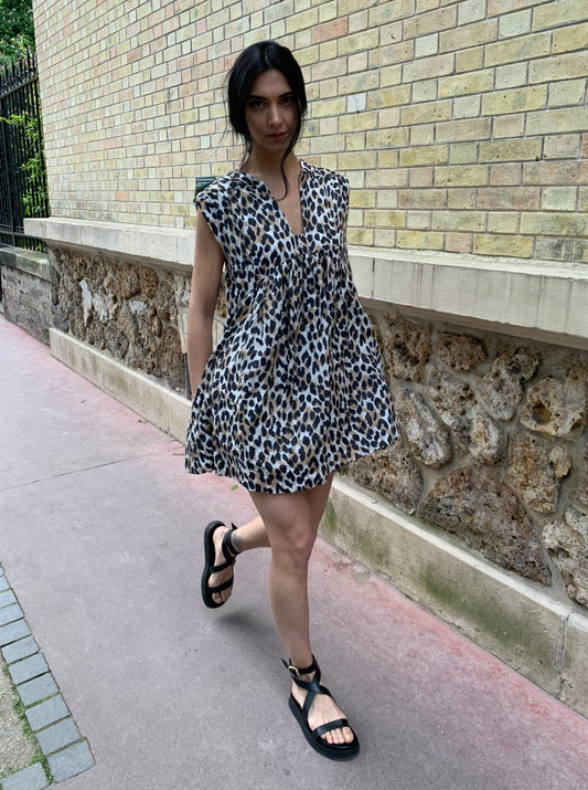 ROBE BETTYNA LEOPARD