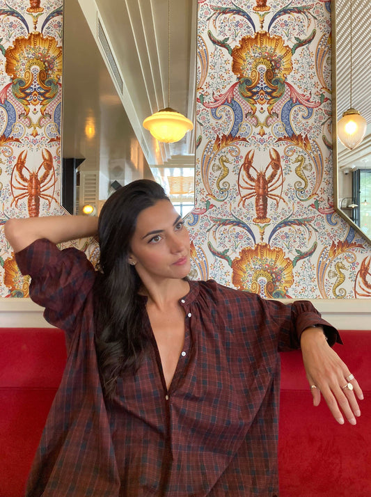 BLOUSE SOPHIE CARREAUX